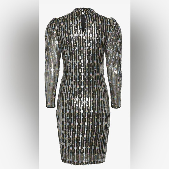 BNWT Y.A.S Yasbina LS Sequin Mini Dress - Size S - Picture 3 of 13